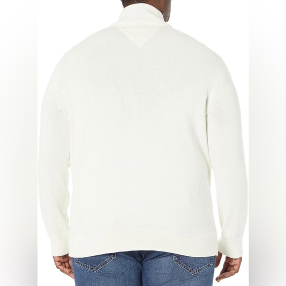 NWT Tommy Hilfiger Men's Long Sleeve Cotton Quarter Zip Pullover Sweater Sz XXL - Picture 2 of 6